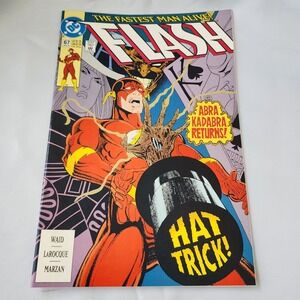 DC Comics The Flash #67 Abra Kadabra Returns Hat Trick Comic Book VF B&B Clean‎